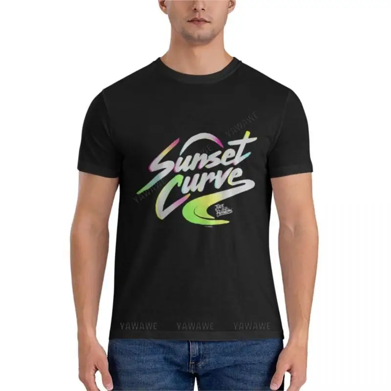 

Sunset_Curve_logo_gifts активная Футболка с принтом фруктов ткацкого станка мужские футболки мужская одежда мужские футболки хлопковые черные мужские футболки