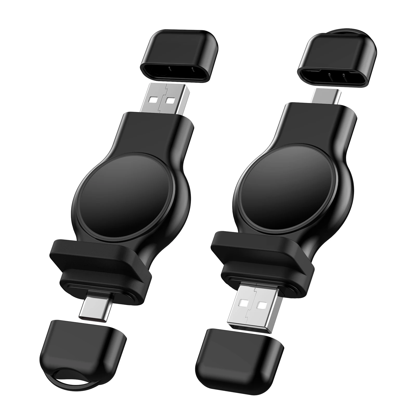 Usba+usbc Portable Wireless Charger For Iwatch 7 6 5 4 3 2 1 Se Quick Charging Dock