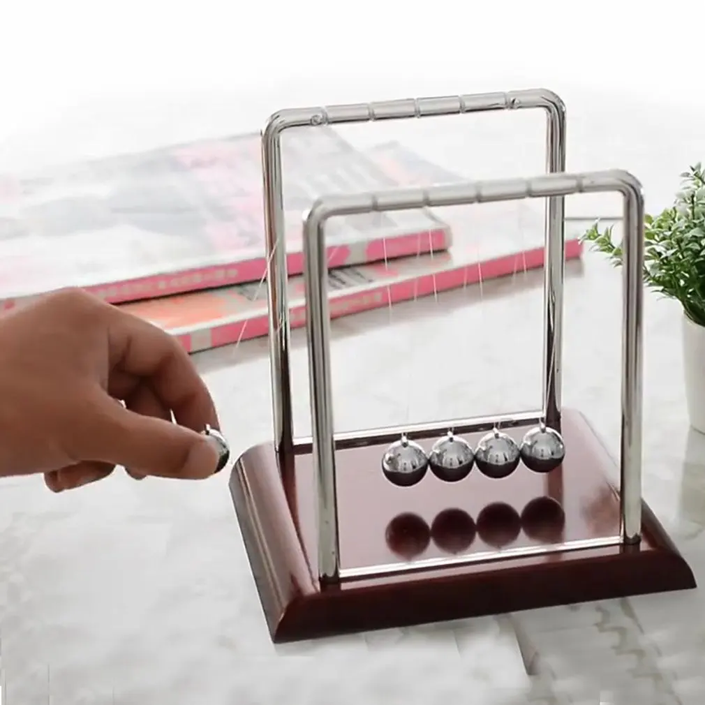 

1Pcs Newton's Cradle Steel Balance Ball Physics Science Pendulum Desk Toys Games Desk Home Decoration
