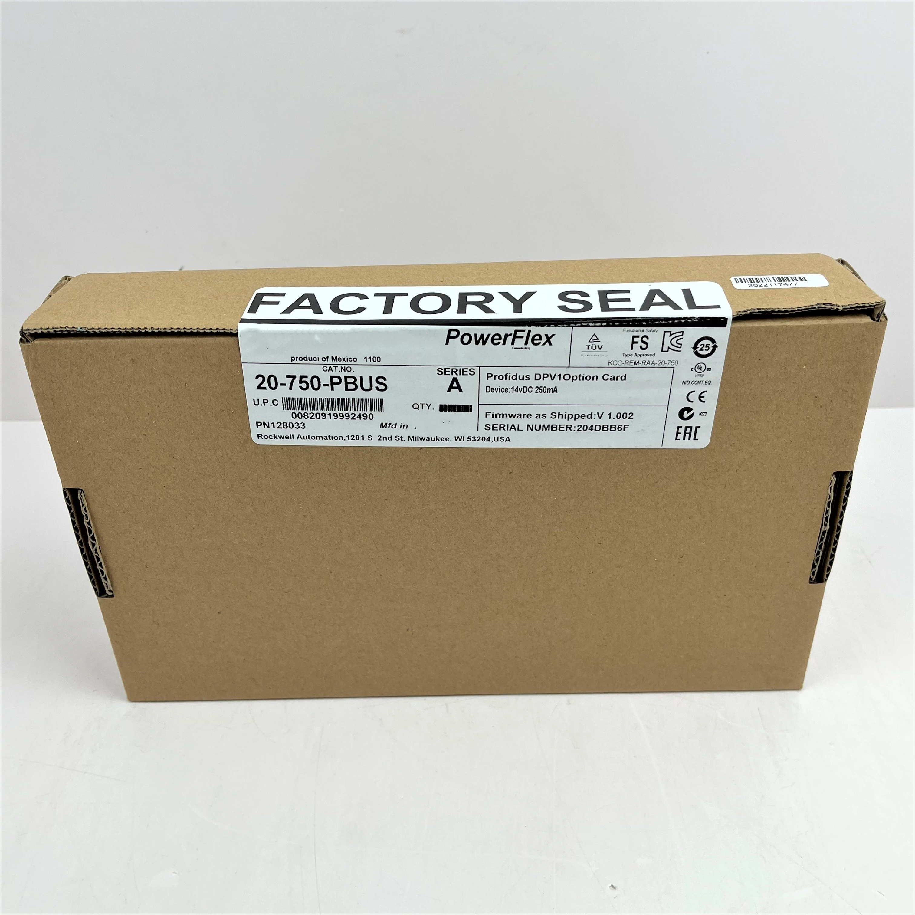 

USED 20-750-PBUS In the warehouse ready for deliveryh 1 pcs