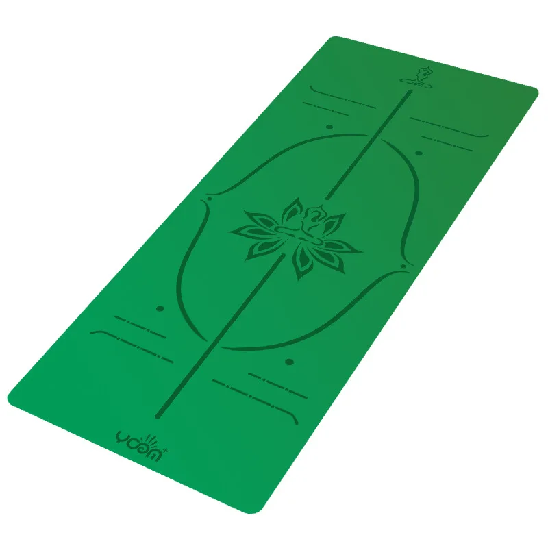 &zwnj; Professional Natural Rubber Yoga Mat-Non-Slip Home Fitness Mat with Alignment Guide Lines&zwnj; &zwnj;