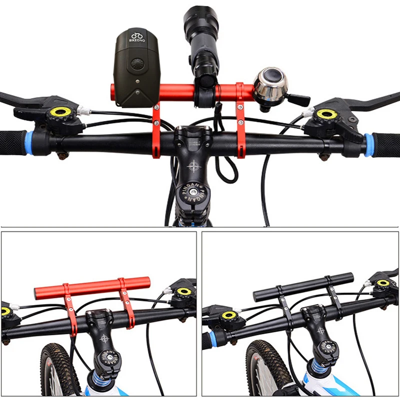 10/20cm Bicycle Handlebar Extender Mountain Bike MTB Expander Bike Cycling Mount Headlight Bracket Holder Accessorie extension