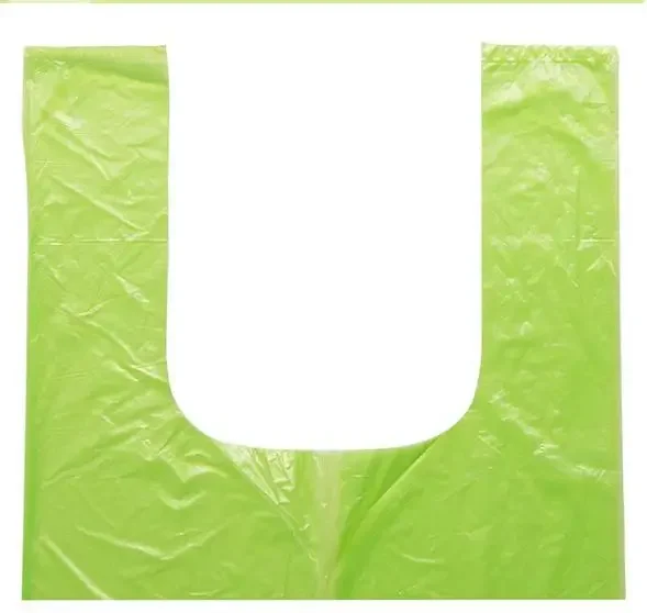 Degradable Thicken Bucket Trash Can Portable Garbage Bags Rubbish Garbage Disposal Kitchen Sink Trash Vest Type 30pcs/roll trash bags,disposable trash bags,garbage bags