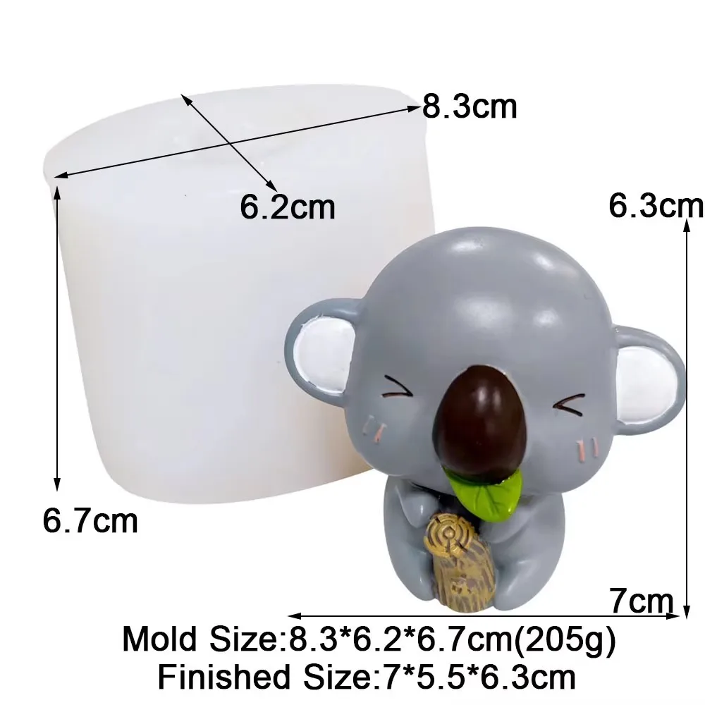 Nette Koala Silikon Form Fondant Kuchen Dekorieren Werkzeuge Schokolade Zucker Mousse Backform Für Kerze Harz Gips, Der Formen – Detail 9