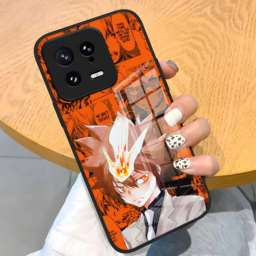 Katekyo Hitman Reborn Anime Glass Phone Case