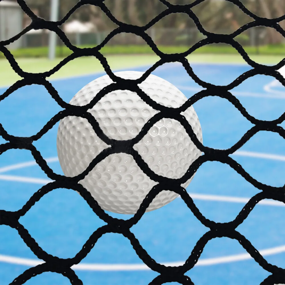 Golf-Übungsnetz, Ballnetz, 3 x 3 m, Golfball-Barrieresetz, Golf-Übungsnetz, schwarzes Sicherheitsnetz für Kinder, Golfnetz, Übungsnetz für den Außenbereich – Detail 4