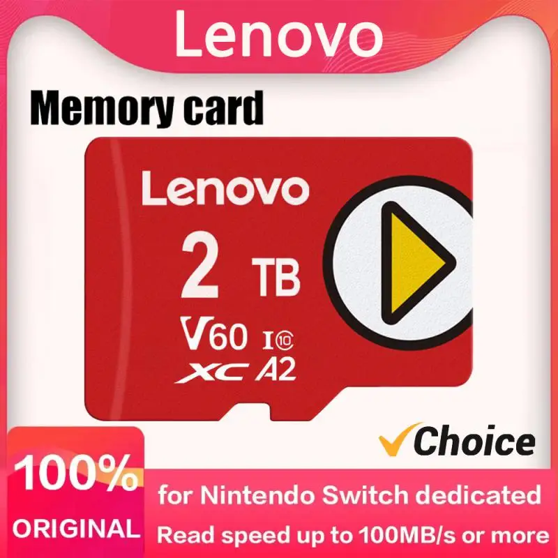 Lenovo 2Tb Sd Memory Card 128Gb Sd/Tf Flash Card Mini Sd Card Uhs-1 Flash Memory Card Con Adattatore Gratuito Per Nintendo 64 Game