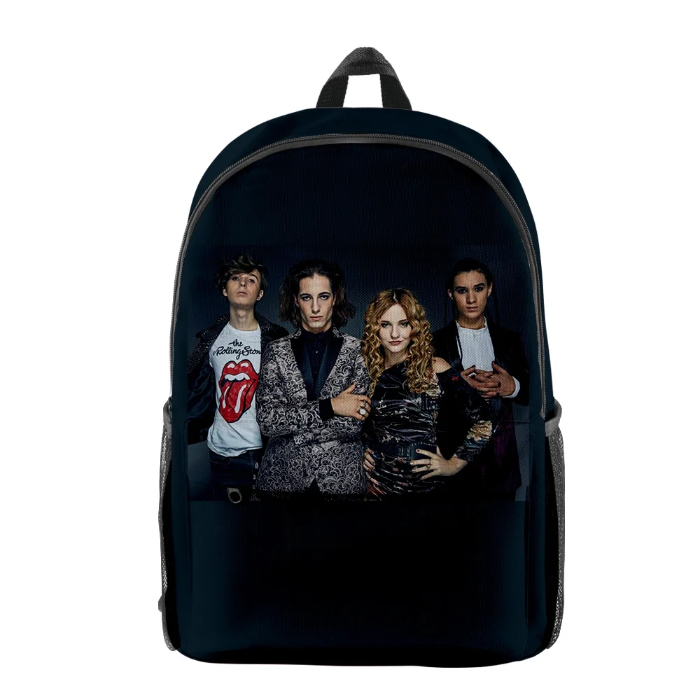 Popular Youthful New Maneskin Student School Bags Notebook Backpacks 3D Printed Oxford Waterproof Boys/Girls Funny Travel Bags