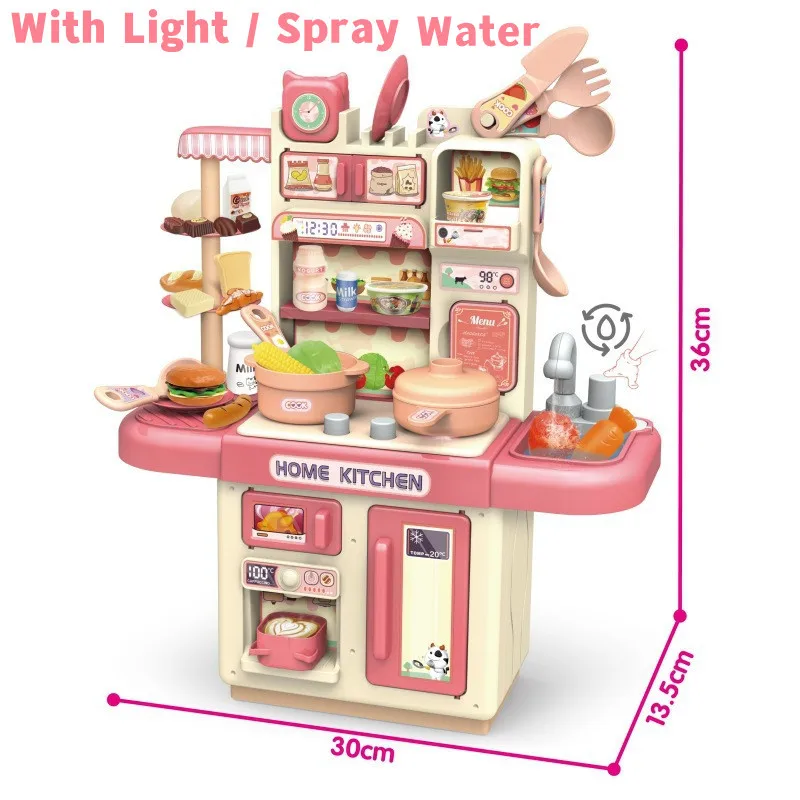 Kids Kitchen Toys Simulation Mini Brands Miniature Items Pot Set Cooking  Food Girl Pretend Play Game Toy Gifts Kitchen Play Sets