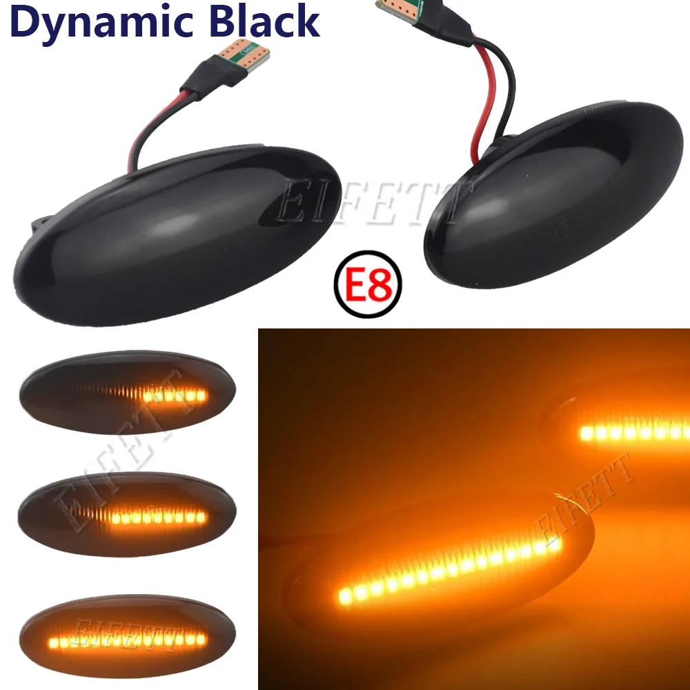 Indicatore di direzione laterale per auto indicatore di direzione a LED dinamico per Nissan Tiida C11 Note E11 NE11 Micra K12 NP300 Navara D40 Qashqai J10  34
