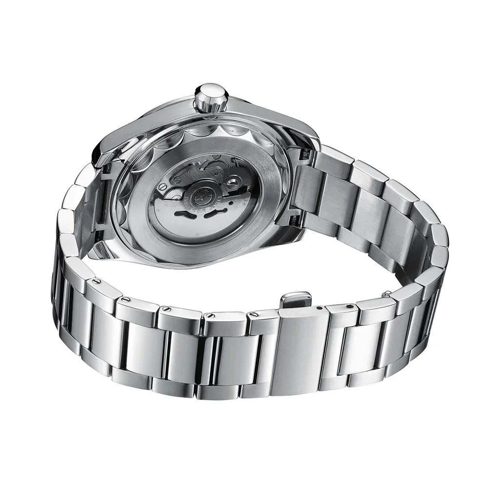 PHYLIDA New Aqua Automatic Watch Solid SS Sapphire Crystal NH35A Mechanical Wristwatch 100WR Diver