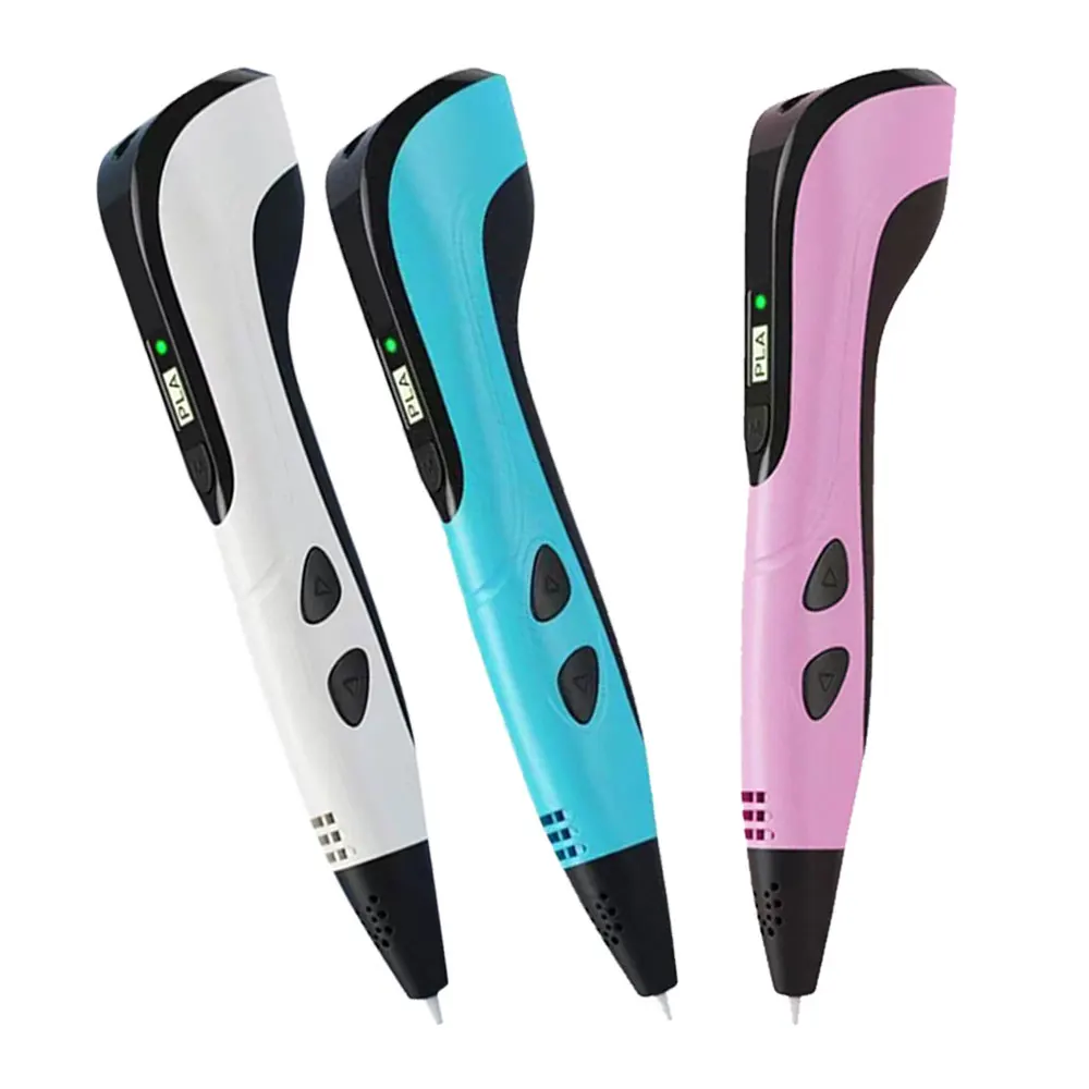 Creative Toys Children's 3D Printing Pen 3D Pen with LCD Screen Power Adapter PLA Filament Suitcase Kids Christmas Birthday Gift
