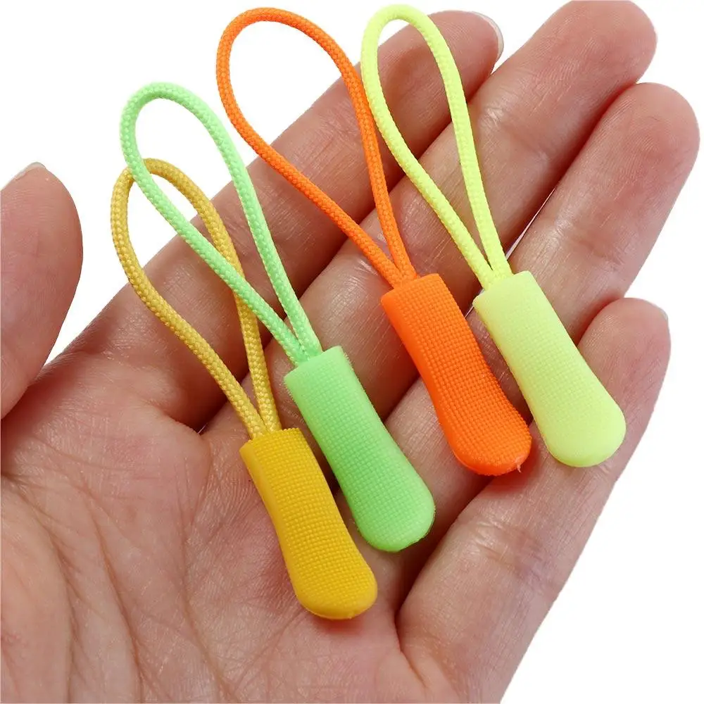 10Pcs 10Pcs 텐트 배낭 여행 가방 의류 우편 해결사 깨진 버클 해결사 우편 코드 지퍼 풀러 지퍼 밧줄 지퍼 당겨 코드