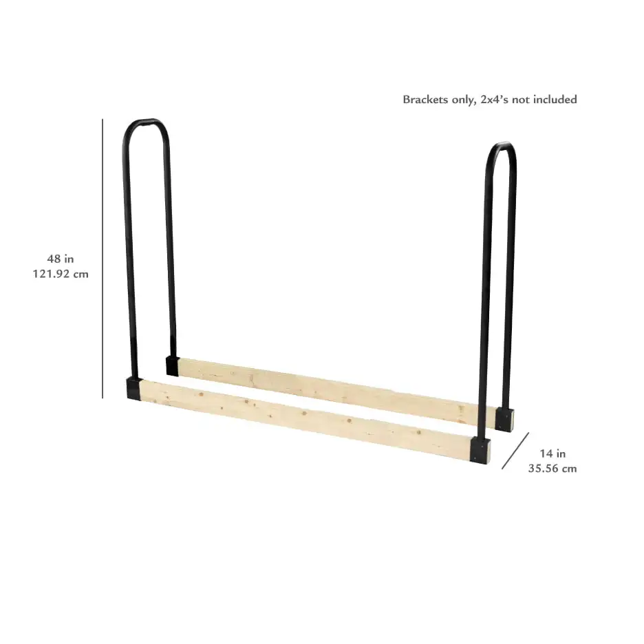 Pleasant Hearth Outdoor Steel Brackets Adjustable Width Log Rack -  AliExpress