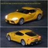 1:32 Toyota GR SUPRA Diecast Alloy Car Model High Simulation Metal Toy With Sound Light Pull Back For Kid Children Collection 2