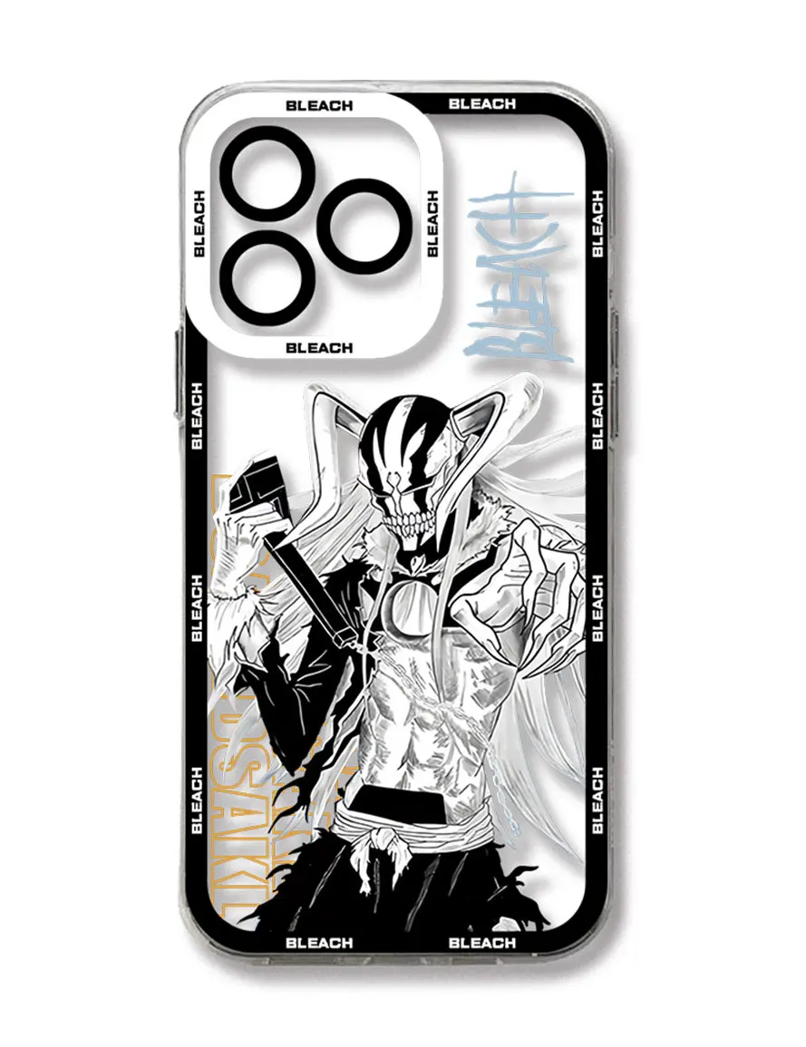 thumbnail image 1 of Funda de teléfono Anime Bleach Ichigo para iPhone 15 14 13 12 Mini 11 Pro Max X XR XS 7 8 SE 2020 Plus funda transparente de silicona suave, 1 of 5
