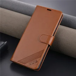Luxury Business Wallet Magnetic Leather Case with Soft TPU Holder and Shockproof Cover - Xiaomi 17 Ultra (Brown)