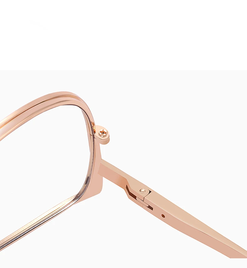 56987 Mode Metall Cat Eye Brillengestell Frauen Trend Aushöhlen Anti Blaues Licht Computer Brille Federscharnier Klare Brillen – Detail 11