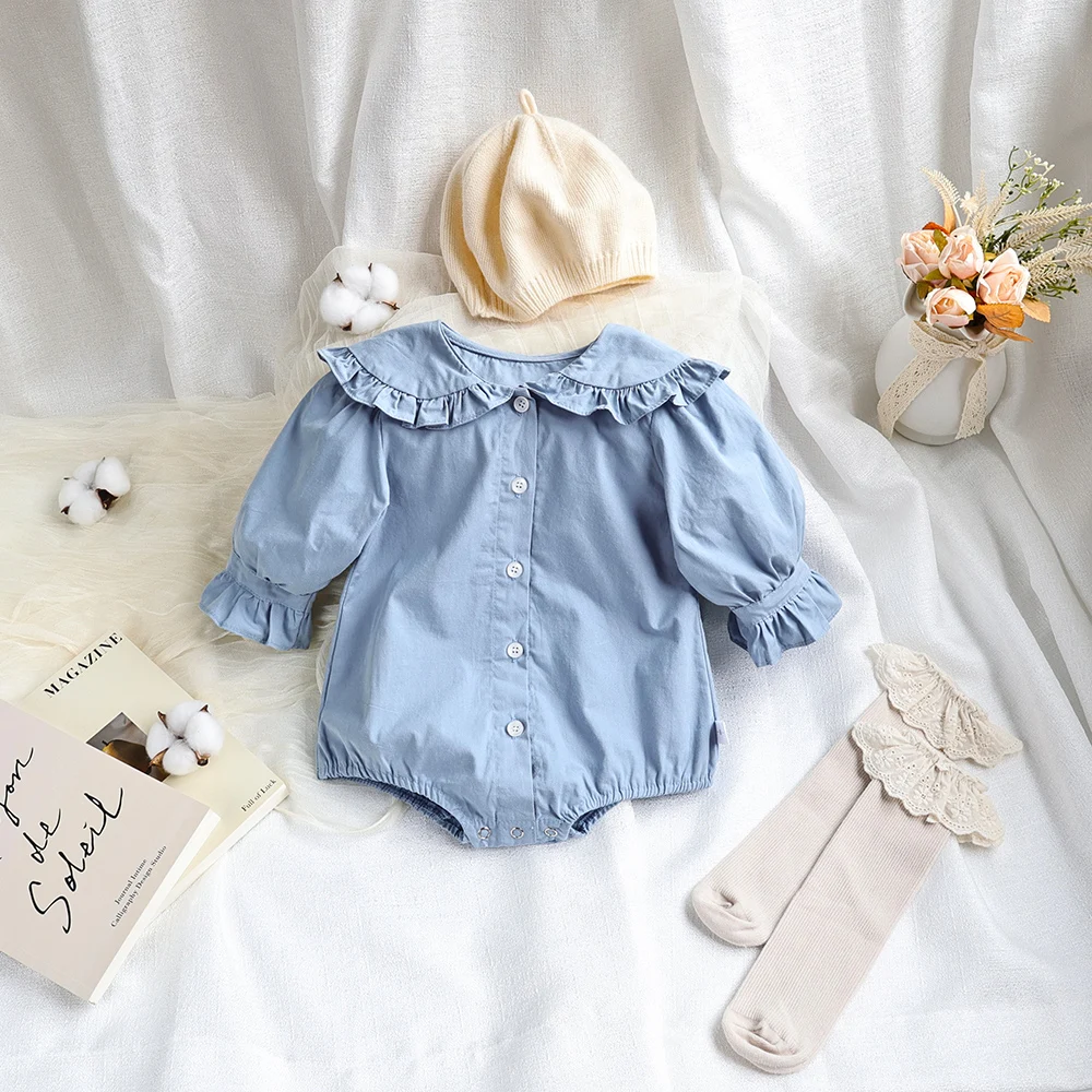 Girls Ruffle Sleeve Infant Bodysuit