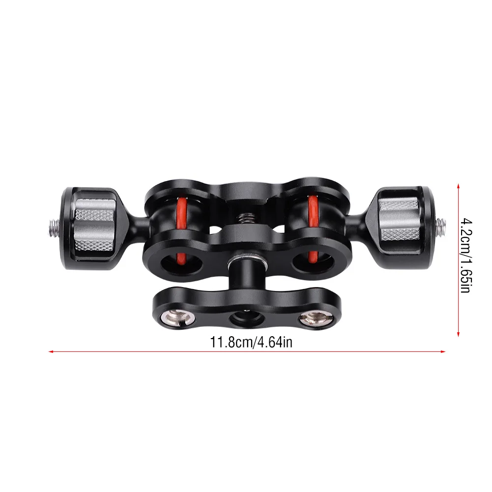 Camera Magic Arm Double Ball Head Magic Arm 1/4 Screw 360 Rotation Camera Extend Mount Arm For Canon For Nikon DSLR Camera Monitor Fill Light MIC