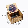 Anime Attack On Titan Hand Crank Music Box Manga Levi Eren Mikasa Wooden Musical Box Home Desktop Decor New Year Birthday Gifts 4