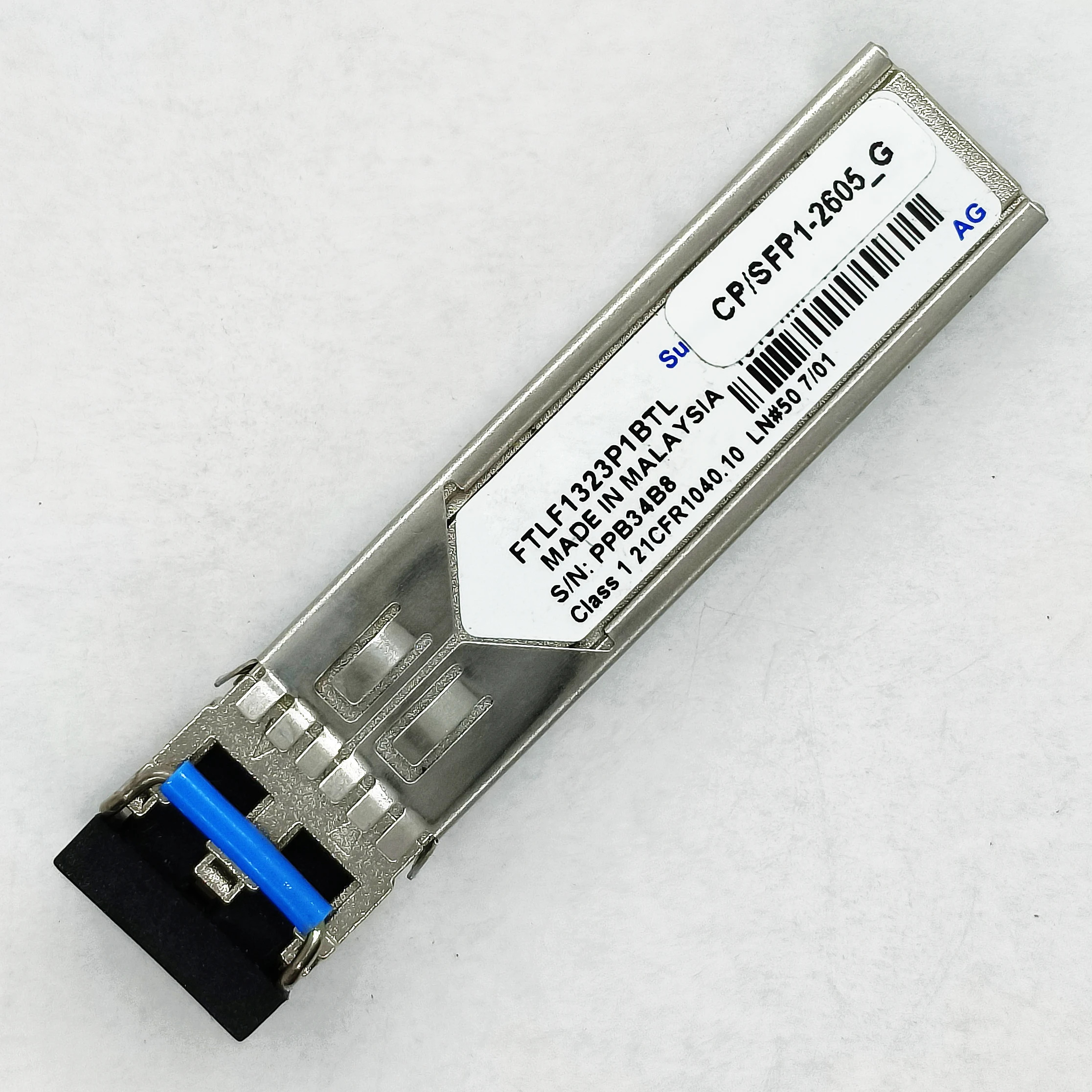 Genuine For Finisar 155M-1310nm-15km-SM eSFP FTLF1323P1BTR-HW FTLF1323P1BTR FTLF1323P1BTL Pre-Owned Transceiver