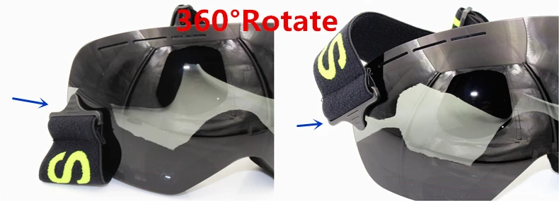 LIGHTWEIGHT Professional Ski Goggles Men UV400 Adult anti-fog Snowboard Skiing Glasses Women Ultra-light Winter Snow Eyewear 5