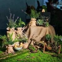 50X50cm Artificial Grass Rug Fake Moss Lawn Garden Landscape Turf Roll Festival Wedding Decoration  Mat Carpet 5