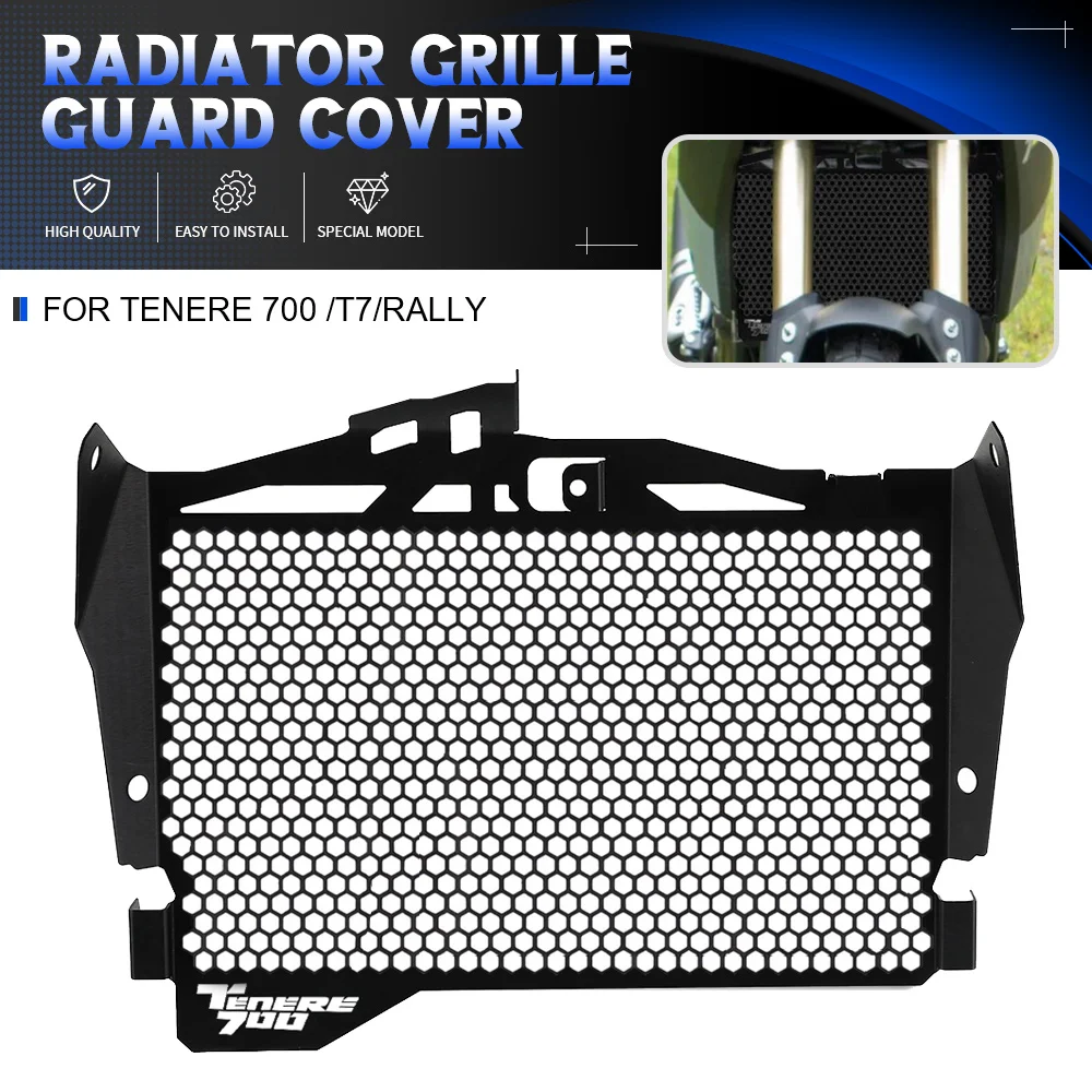 

For YAMAHA Tenere 700 T7 Tenere700 Rally 2019 2020 2021 Motorcycle Accessories Radiator Guard Tank Grille Protector Mesh Cover