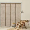 GoDear Design Adjustable Panel Track Blinds, Vertical Blinds, Patio Door Blinds,  See-Through, Jute Fabric, Yoga 2