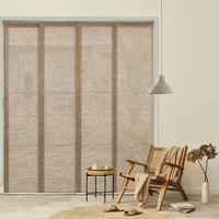 GoDear Design Adjustable Panel Track Blinds, Vertical Blinds, Patio Door Blinds,  See-Through, Jute Fabric, Yoga 2