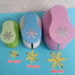 4.9cm 3.7cm 2.5cm Snowflake craft punch set children manual DIY hole punches cortador de papel de scrapbook Snow punch 2