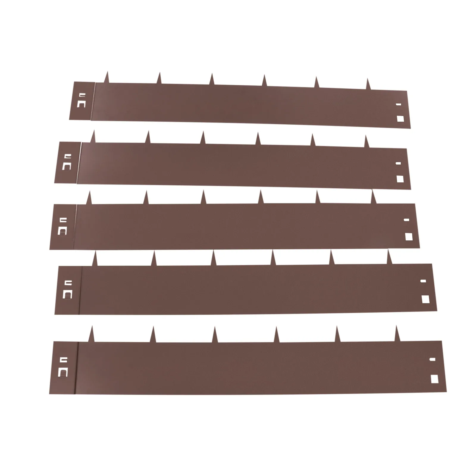 5 Pcs 5" x 39" Lawn Edging Barriers Steel Landscape Edging Kit, Metal Garden Border, Lawn Edge for Garden Yard