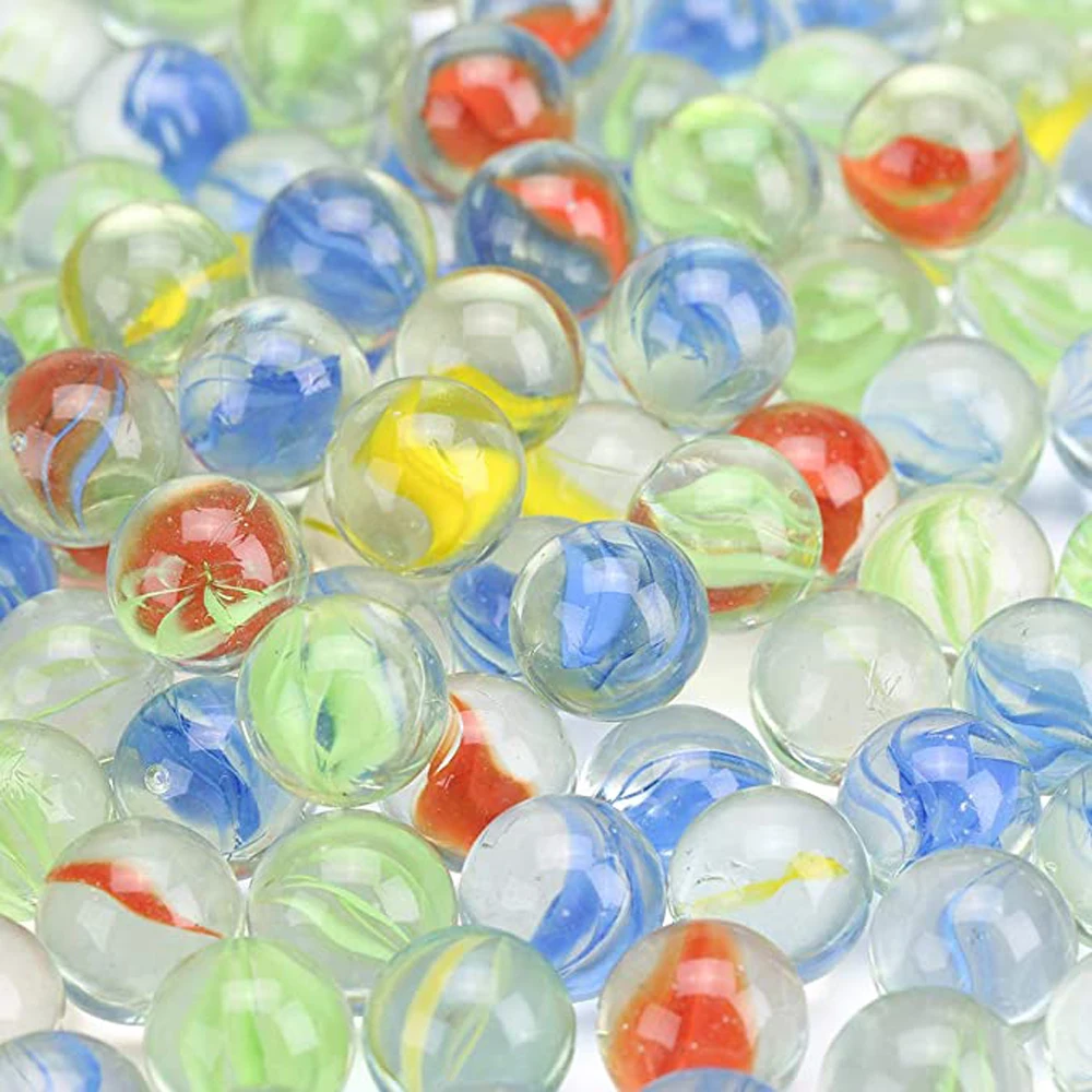 Pat Toys Parent-Child 14mm Solitaire Toy Colorful Pinball Machine Glass Marbles Bouncing Ball Machine Beads