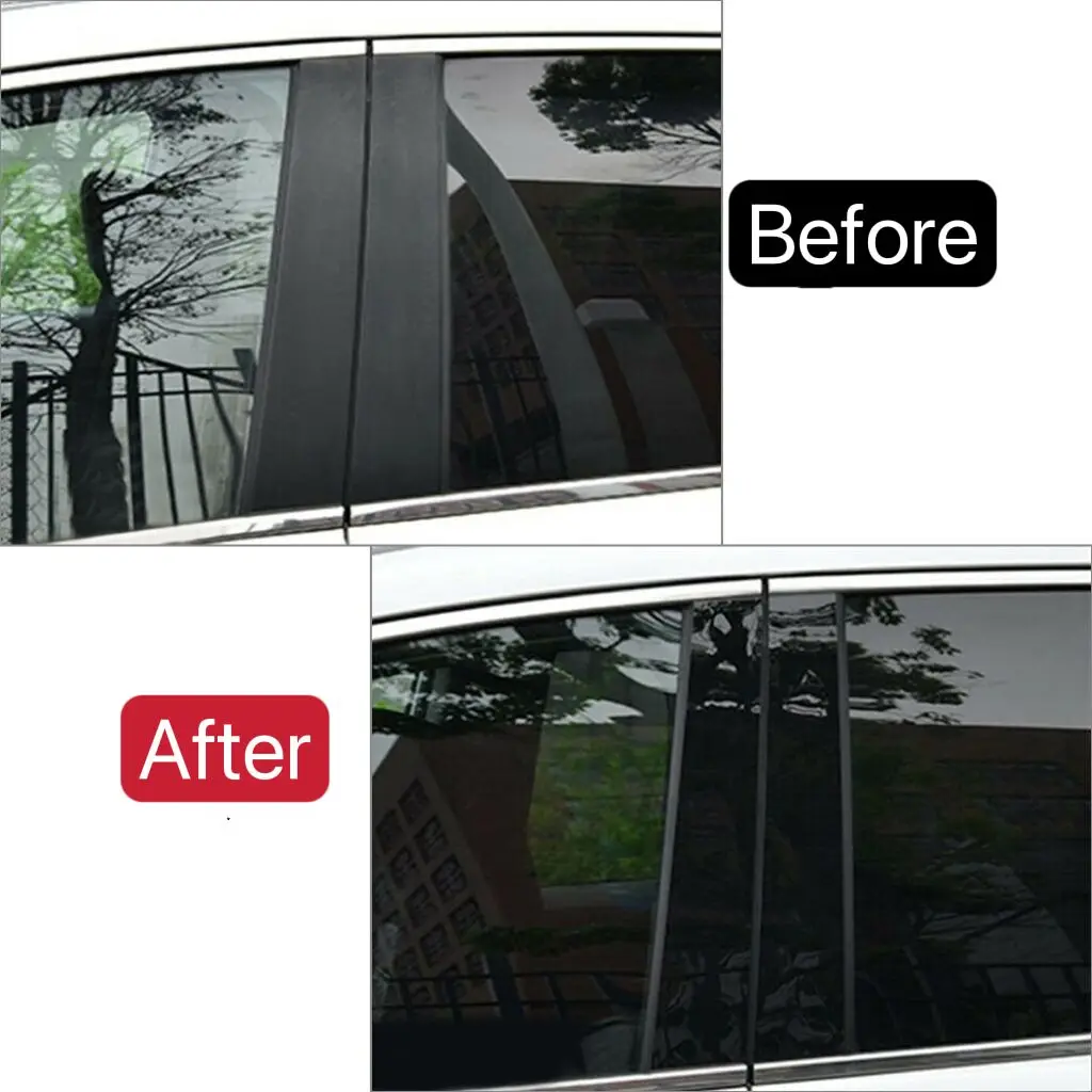 Car stickers car window stickers car door moulding trim window door cover trim car window trim stickers car window trim 8Pcs Car Door Window Pillar Posts Trim Covers Sticker For Jeep Renegade 2015