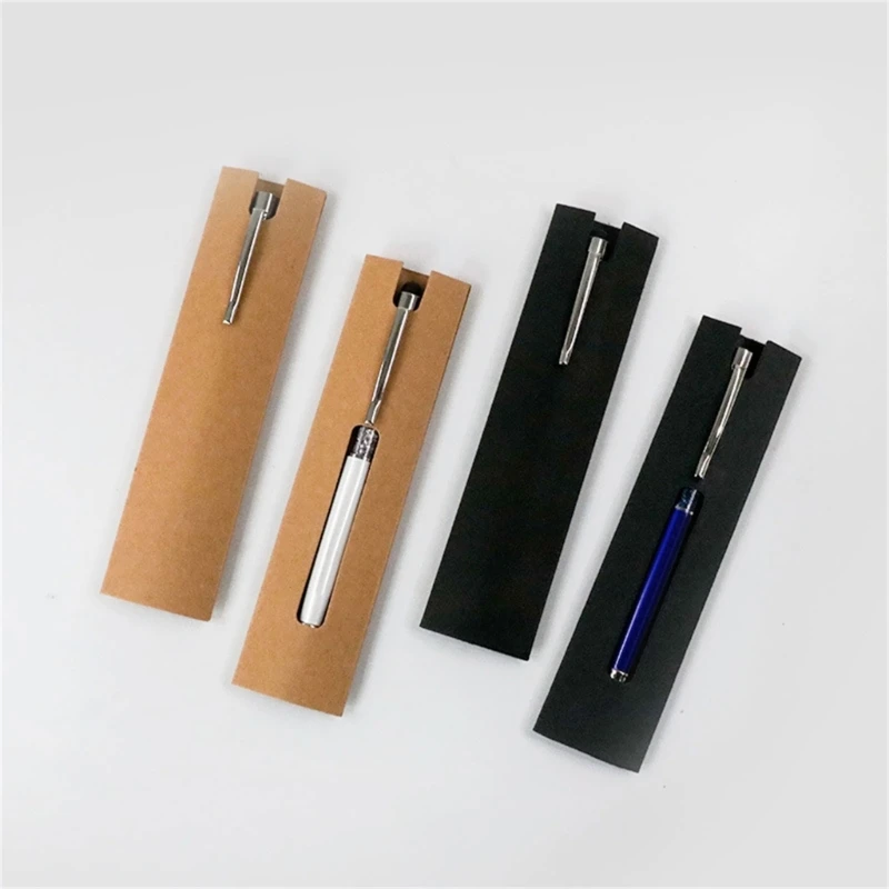 Recyclable KraftPaper Pen Package Pencil Holder Gift Bag Bulk Pack of 50 3