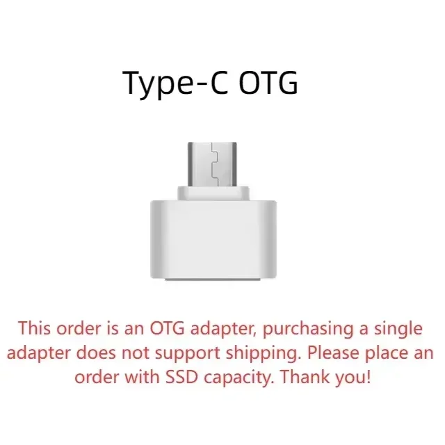 Portable SSD Drive 1TB High Speed Hard Drive External Hard Disk Type-C/USB 3.1 Original Storage Device for Laptop/PC/Phone/Mac