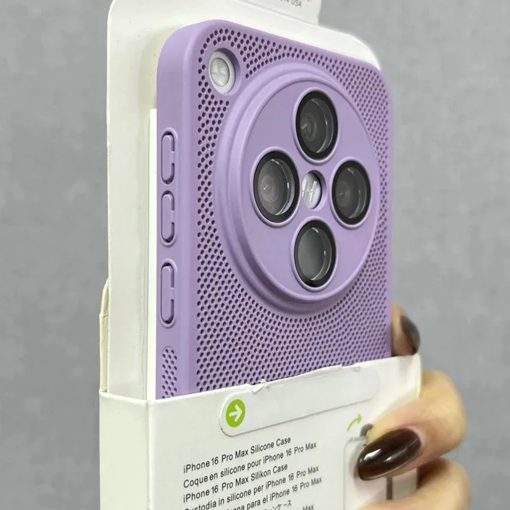 Ultra Slim Heat Dissipation PC Case with Glass Camera Protection and Cooling Mesh Design