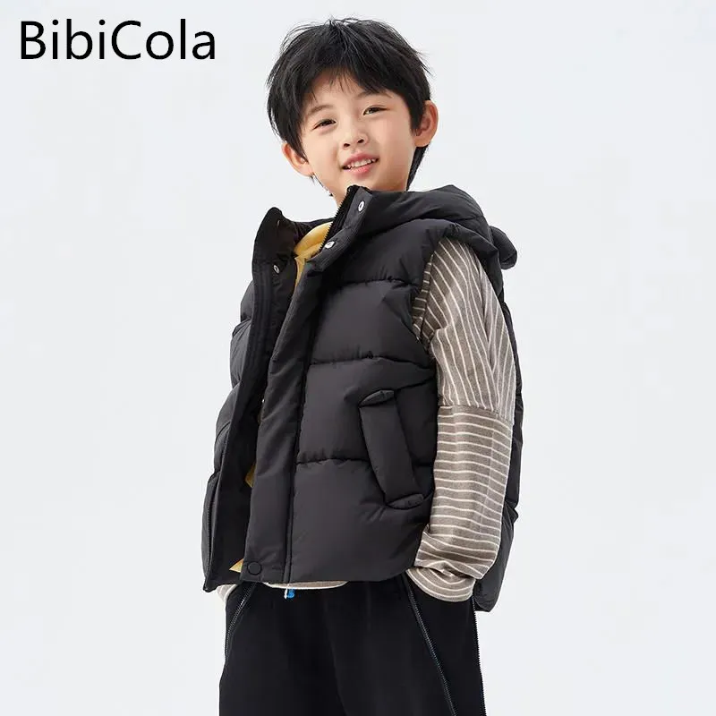 

Children Vests Coats 2-7 Year Autumn Winter Warm Waistcoats for Boys Girls Color Little Child Hood With Bear Ears Vests Unisex