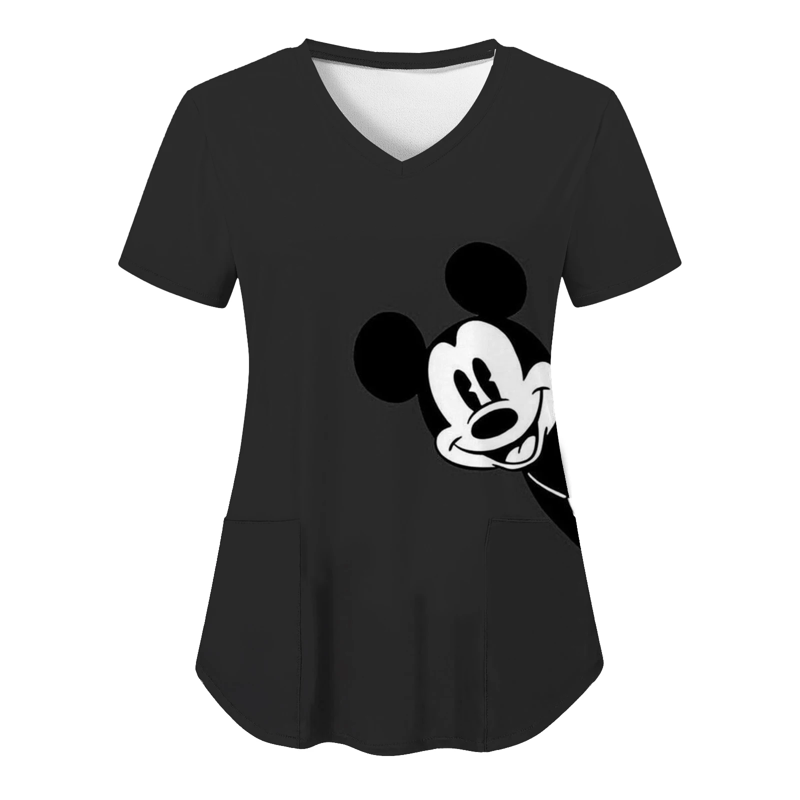 Woman Clothes Disney Top Women 2025 Pocket T-shirt Minnie Mouse