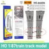 Ho scale 1/87 Train Track Model Railway  Be Powered Nickel Silver Narrow Gauge Curved Track Turnout Track Model 5