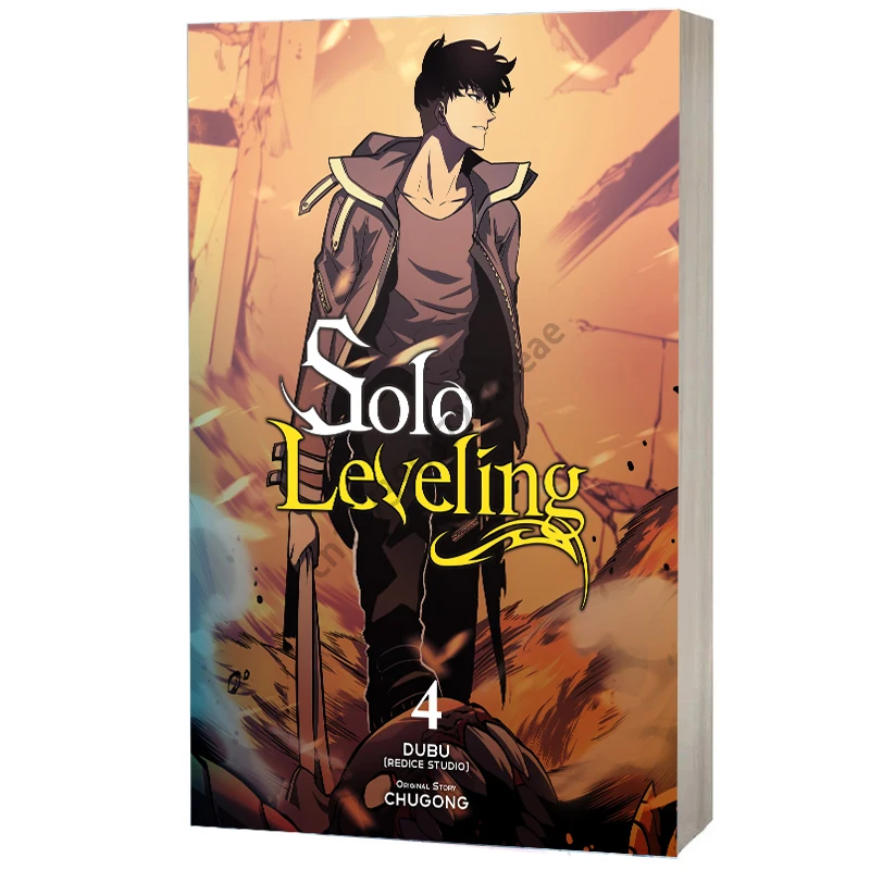 

Solo Leveling Volume 4 English Original Comic Book Manga South Korea Youth Teens Fantasy Manga Books in English Livre Libro