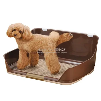 Vassoio per vasino per cuccioli in resina per WC per cani da interno, protezione per pipì senza strappo, accessorio per addestramento per cuccioli di ragazzo maschio
