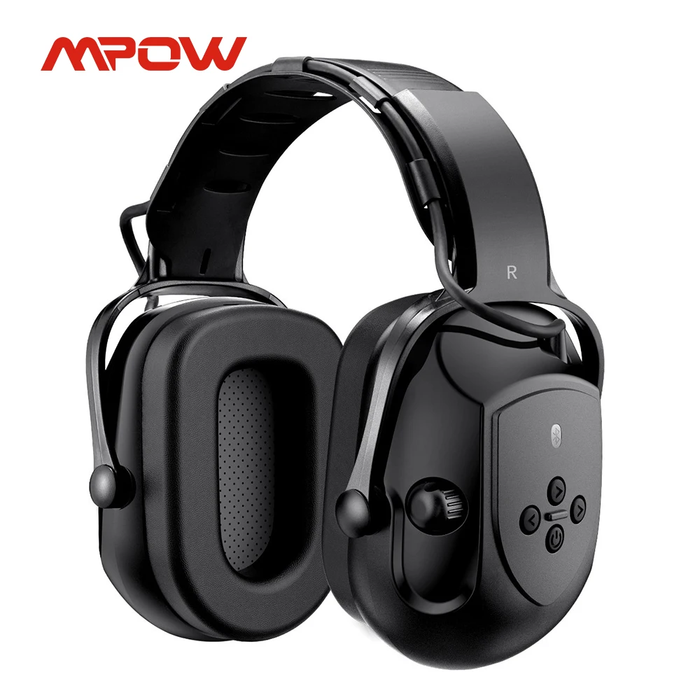 Mpow Upgraded Bluetooth Noise Reduction Ear Muffs Safety NRR