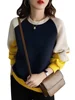 2024 ZANZEA Fashion Women Sweatshirt Autumn Long Sleeve Sweater Casual O Neck Patchwork Hoodies Tops Loose Pullover Streetwear 5