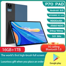 P70 Pro 11'' Tablet 1920x1200 16GB RAM 512GB ROM Snapdragon 10 Core free lettering custom patter Android 11 4G Network Wifi