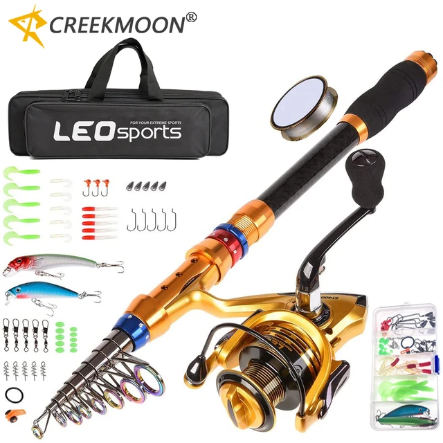 Fishing Kits For Adults Carbon Fiber Telescopic Fishing Rod Set Travel Fishing  Rod With Lure Lines Carrier Bag Fishing Rod Kit - AliExpress