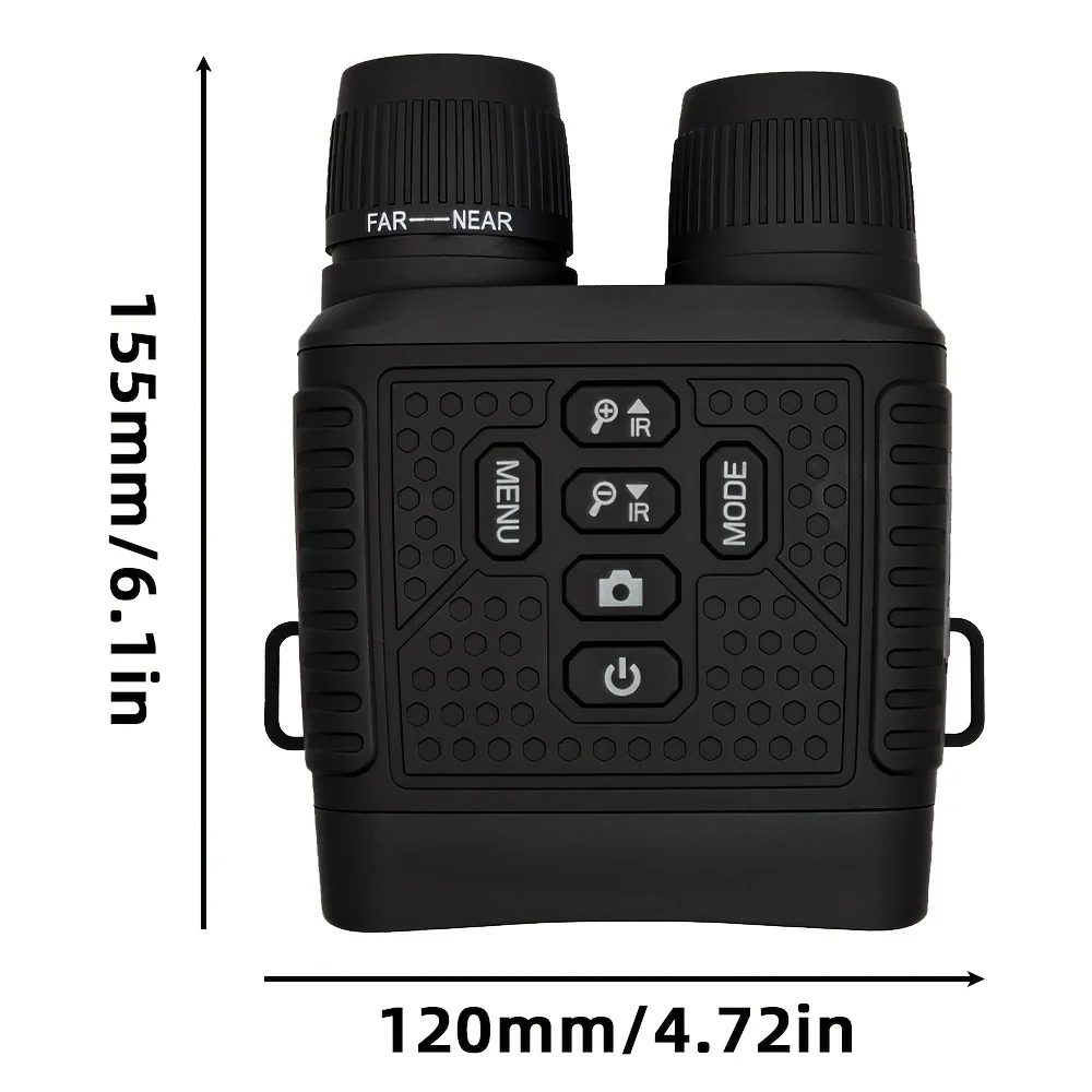 Visore Termico, Dispositivo di visione notturna monoculare HD 1080P Infrarossi Zoom digitale 5x Telescopio da caccia Outdoor Day Night Dual Use Full Dark 300m(R10 UPGRADE