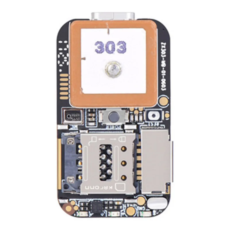 Rastreador GPS Super Mini tamaño GSM AGPS Wifi LBS localizador gratuito aplicación Web seguimiento grabadora de voz ZX303 PCBA dentro de 87HE