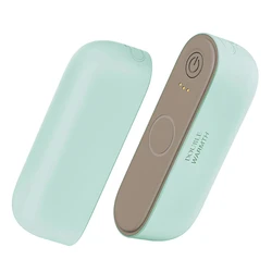 Dual - Palm Magnetic Hand Warmer with Fast Heating & Adjustable Temperature (Mint Green)